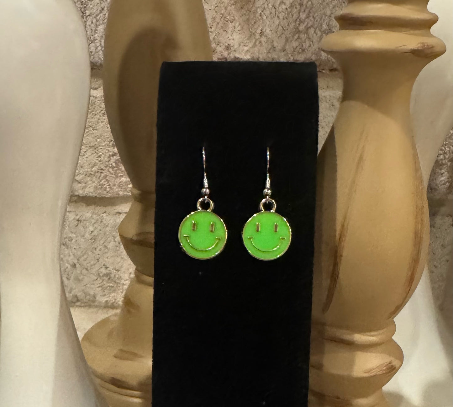 Green Smile Earrings