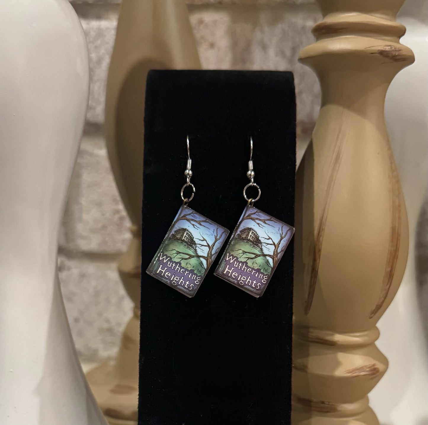 Book Earrings- "Wuthering Heights"