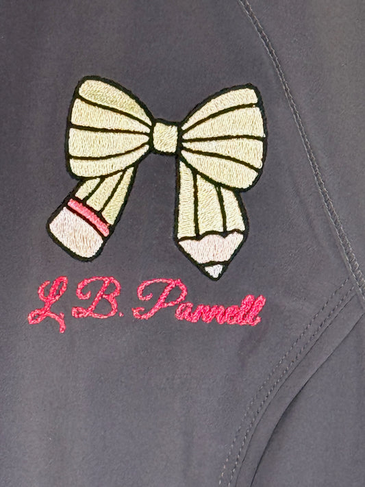 Personalized Pencil Bow Apparel